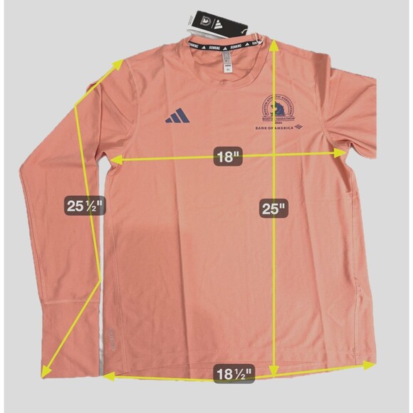 Adidas Boston Marathon 2024 Lightweight Running TEE clay women's Small IS9556 - Picture 2 of 11